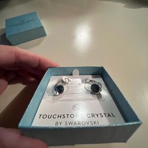Touchstone crystal drop earrings